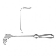 Israel Retractor 7 Blunt Prongs Stainless Steel, 25.5 cm - 10" Blade Size 70 x 70 mm